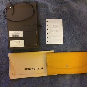 Louis Vuitton Emilie wallet Epi leather in Mimosa